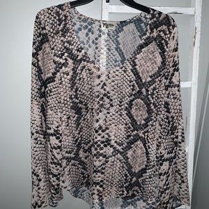 snakeskin top